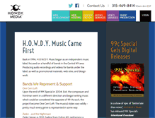 Tablet Screenshot of howdymusic.com